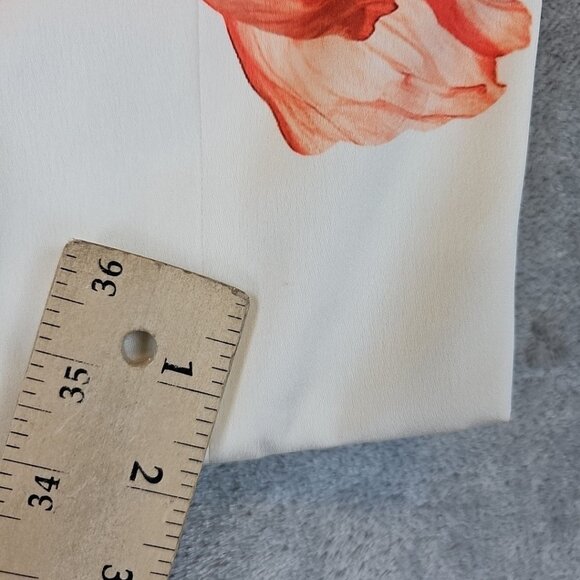 Alice + Olivia Ceresi Smocked Back Crop Top Women's 10 Floral Print Strapless - Picture 7 of 13